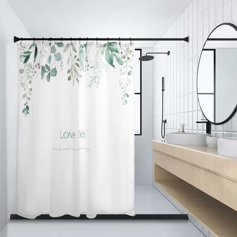 TENOVEL Shower Curtain Hooks Rings  TENOVEL Double Sided Shower Hooks Rust Proof for Bathroom Shower Rods Curtain  Durable Stainless Steel Bathroom Shower Curtain Hangers  Matte Black  Set of 12 - Image 5